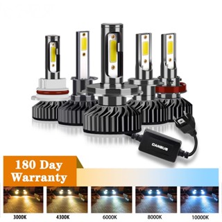 หลอดไฟตัดหมอก LED H4 H7 H3 H11 H1 H1 9006 HB2 9005 HB3 HB4 CCT 3000K-15000K สีขาวอบอุ่น สําหรับรถยนต์ 2 ชิ้น