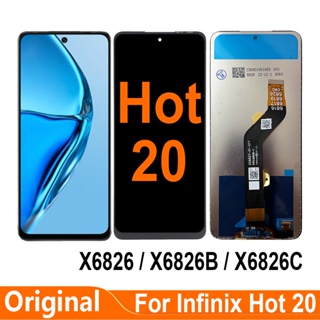 หน้าจอสัมผัสดิจิทัล LCD 6.82 นิ้ว สําหรับ Infinix Hot 20 X6826 X6826B X6826C Infinix Hot20