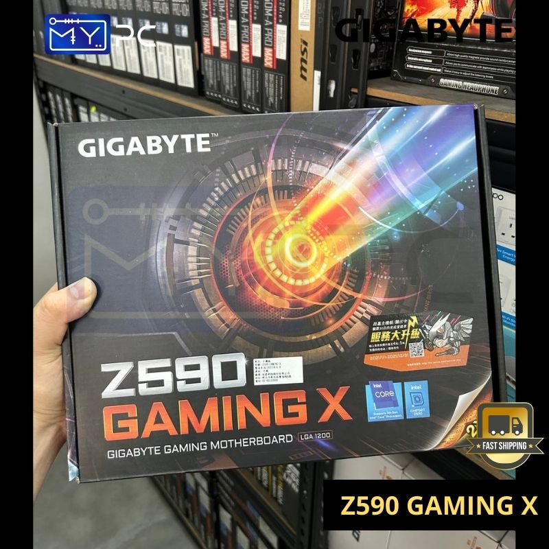 Gigabyte Z590 GAMING X เมนบอร์ด ATX LGA1200 intel 10th 11th Desktop PC