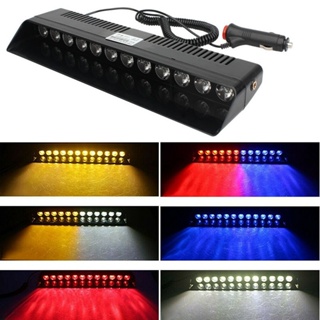 ไฟกระพริบฉุกเฉิน Led 12 ดวง 12V 12W สีแดง ฟ้า อําพัน เหลือง ขาว สําหรับติดรถยนต์