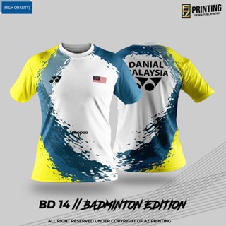 [คุณภาพสูง] Bd14 BADMINTON MALAYSIA JERSEY