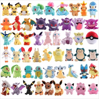 ตุ๊กตาฟิกเกอร์ การ์ตูนโปเกม่อน Pikachu Mew Lucario Eevee Charmander Mewtwo Pet ของขวัญคริสต์มาส ของเล่นสําหรับเด็ก 50 สไตล์