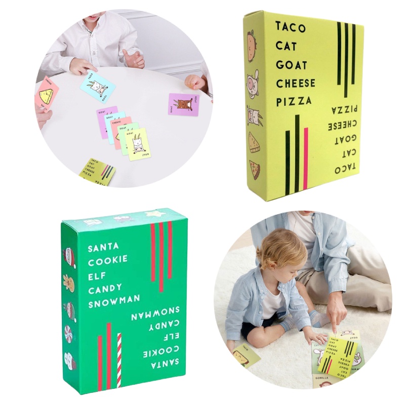 Party Entertaining Taco Cat Cat Goat Cheese Pizza การ์ดเกมสําหรับชั่วโมงสนุก