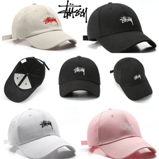 STUSSY หมวกเบสบอล ผ้าฝ้าย ปักลายตัวอักษร สไตล์วินเทจ ป้องกันแดด เหมาะกับของขวัญกลางแจ้ง