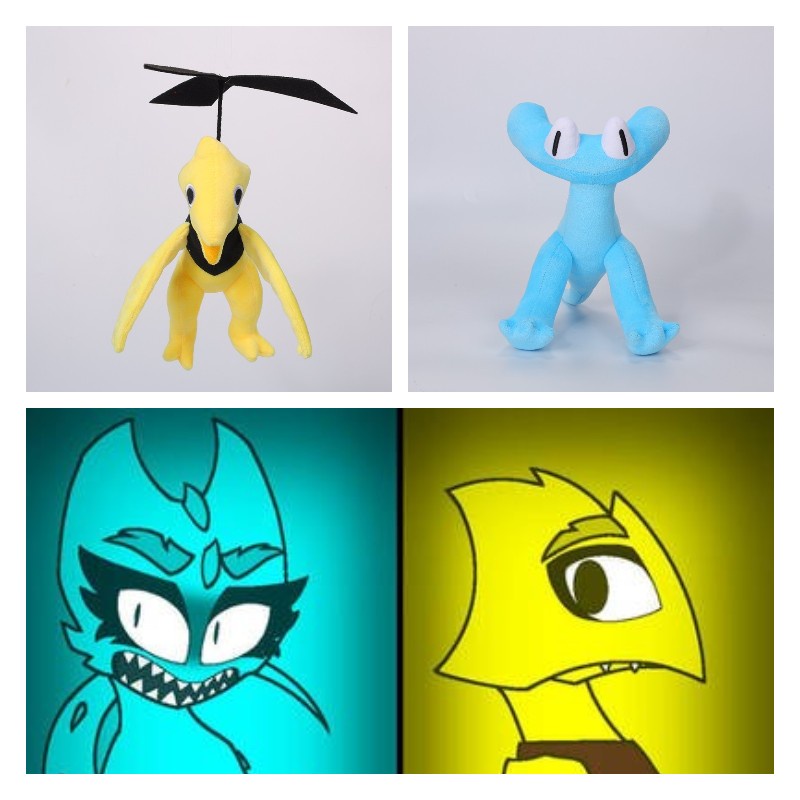 Jili's Rainbow Friends Chapter 2 ตุ๊กตาไดโนเสาร์ ผ้าฝ้าย ยัดนุ่น ของเล่นสําหรับเด็ก