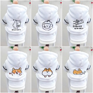 เสื้อคลุมอาบน้ํา ผ้าฝ้าย ขนาดเล็ก ลายการ์ตูนเท็ดดี้ สําหรับสัตว์เลี้ยง สุนัข แมว
