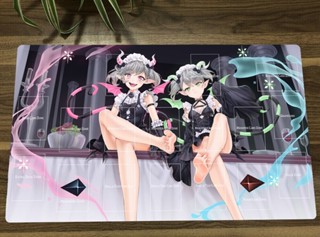 Yugioh Playmat Arianne &amp; Arianna the Labrynth Servant TCG CCG แผ่นรองการ์ดเกม