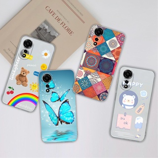 เคสโทรศัพท์มือถือ ซิลิโคนนิ่ม TPU ใส กันกระแทก ลายการ์ตูนเด็กผู้หญิง คุณภาพสูง สําหรับ OPPO A78 4G A 78 4G