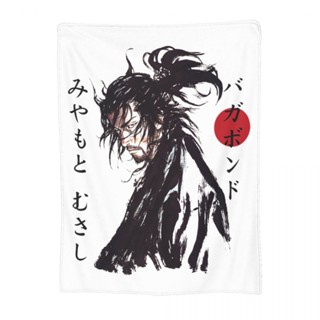 ผ้าห่ม ผ้าฟลีซ ลายอนิเมะ Vagabond Samurai Takezou Shinmen Merch สําหรับตกแต่งบ้าน โซฟา