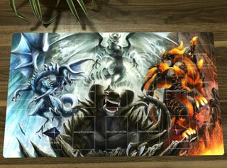 Yu-gi-oh! Playmat Blaster Dragon &amp; Tempest Dragon CCG TCG Yugioh แผ่นรองเมาส์ + กระเป๋า