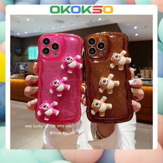 เคสมือถือ แบบนิ่ม ลายการ์ตูนหมีสตรอเบอร์รี่ สามมิติ กันกระแทก R17 สําหรับ OPPO Reno9 Reno8 Reno7pro reno6 7z 5 3 A9 2020 F11 A31 A3S A78 A77