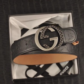 พร้อมส่ง ! Gucci เข็มขัดหนังวัวแท้ ลําลอง ทนทาน เหมาะกับของขวัญวันเกิด แฟชั่นสําหรับผู้ชาย และผู้หญิง