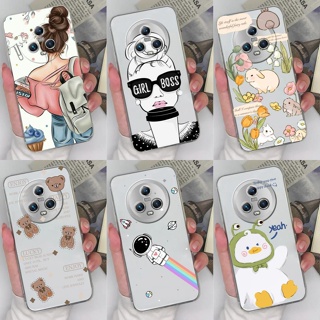 ใหม่ เคสโทรศัพท์มือถือ ซิลิโคนนิ่ม TPU ใส กันกระแทก ลายการ์ตูนเด็กผู้หญิงน่ารัก สําหรับ Huawei Honor Magic5 Honor Magic5 Pro