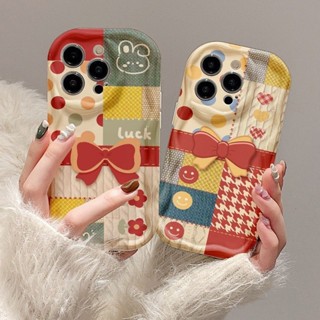 เคสโทรศัพท์มือถือ ลายตารางหมากรุก กระต่าย หน้ายิ้ม สีขาว สําหรับ IPhone 12 13 14 11 Pro Max X Xs Max Xr Qqzx