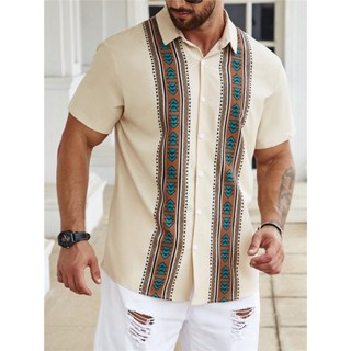 เสื้อเชิ้ต พิมพ์ลาย Manfinity Homme Geo สําหรับผู้ชาย