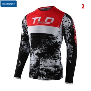 เสื้อกีฬาแขนยาวลําลอง ลายทีมแข่งรถวิบาก Troy Lee สําหรับผู้ชาย 2023