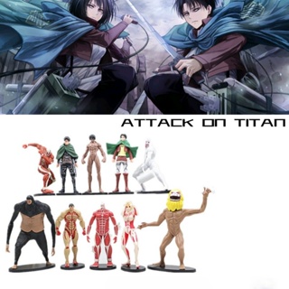 ของเล่นฟิกเกอร์ Attack On Titan 10 ชิ้น สําหรับแฟนคลับ และนักสะสม