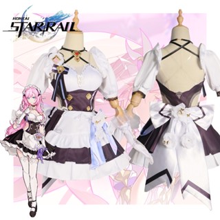 ชุดคอสเพลย์อนิเมะ Game Honkai Impact 3rd Elysia Maid สําหรับปาร์ตี้ฮาโลวีน