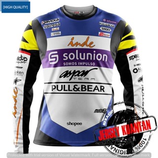 เสื้อกีฬาแขนยาว ลายทีม Hafizh Syahrin Aspar MOTO2