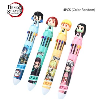 ปากกาหมึกพลาสติก ลายการ์ตูนอนิเมะ 10 สี In 1 อเนกประสงค์ ลบไม่ได้