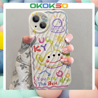 [OKOKSO] ใหม่ เคสโทรศัพท์มือถือนิ่ม กันกระแทก ลายการ์ตูนเส้น สามตา สําหรับ OPPO Reno9 Reno8 Reno7pro reno6 7z 8T 5 R17 A53 A9 2020 F11 A31 A3S A78 A77