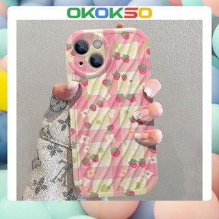 [OKOKSO] เคสมือถือ แบบนิ่ม ลายดอกไม้ กันกระแทก สําหรับ OPPO Reno9 Reno8 Reno7pro reno6 7z 8T 5 R17 A53 A9 2020 F11 A31 A3S A78 A77