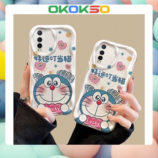 [OKOKSO] เคสโทรศัพท์มือถือนิ่ม กันกระแทก ลายการ์ตูนแมวนําโชค ขอบโค้ง สําหรับ OPPO Reno9 Reno8 Reno7pro reno6 7z 8T 5 R17 A9 2020 4Z 5G F11 A31 A3S A78 A77