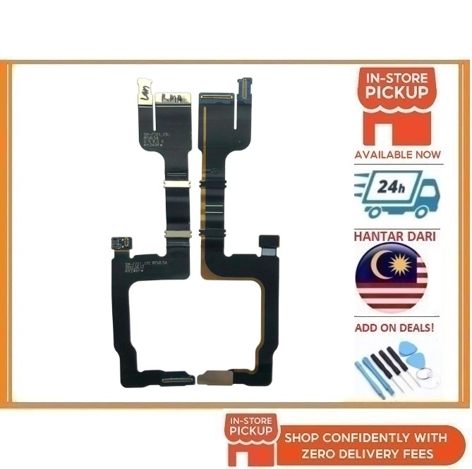 BS สําหรับ SAM Z Flip 4 F721 บอร์ดเกียร์เป็น LCD RIBBON MOTHERBOARD FLEX CABLE UI