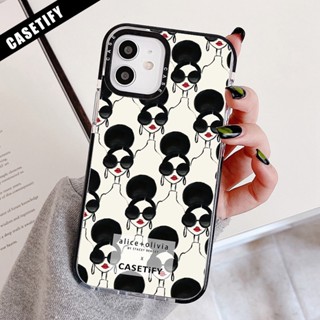 Casetify เคสโทรศัพท์มือถือ ซิลิโคนนิ่ม กันกระแทก ลาย Alice Olivia สําหรับ IPhone 11 14 Pro Max 12 13 Mini XS X XR SE 2020 7 8 Plus Cover 6 6S