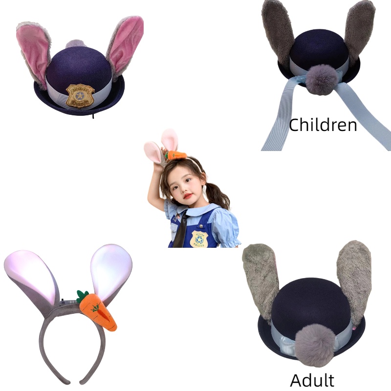Judy's Police Officer ที่คาดผมคอสเพลย์ แบบมีไฟ
