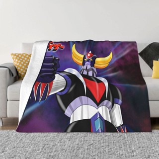 ผ้าห่ม ผ้ากํามะหยี่ขนนิ่ม ลายอนิเมะหุ่นยนต์ UFO Grendizer Mazinger Z แบบบาง เหมาะกับฤดูใบไม้ผลิ และฤดูใบไม้ร่วง สําหรับตกแต่งบ้าน ห้องนอน