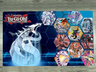 Yugioh แผ่นรองเมาส์เล่นเกม ลายมังกร TCG CCG