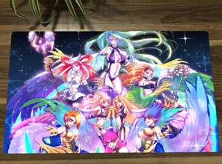 Yu-gi-oh! Playmat Harpie Lady Sisters TCG CCG แผ่นรองเทรดดิ้งการ์ดเกม แผ่นรองกระเป๋า