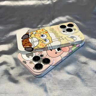 เหมาะสําหรับเคสโทรศัพท์ OPPO Reno9 / Reno8 / Reno7pro / reno6 / 7z / 5 การ์ตูนใหม่ SpongeBob SquarePants Film hard case R17 คู่รุ่น A53 / 4Z 5G / F11 / A31 / F9 / A15 / A3S / A78 / A77 / Findx3pro / Findx5pro