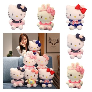 มาใหม่ หมอนตุ๊กตานุ่ม รูปการ์ตูน Hello Kitty Sanrio ของเล่นก่อนนอน สําหรับเด็กผู้หญิง