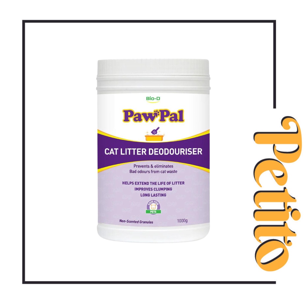 ทรายแมว Bio-D PawPal Deodouriser - เม็ดไม่หอม 1000g