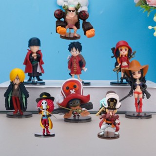 ฟิกเกอร์ One Piece Chibi Style สีแดง สําหรับตกแต่งบ้าน