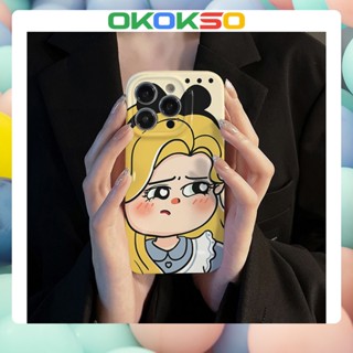 [OKOKSO] เคสโทรศัพท์มือถือนิ่ม กันกระแทก ลายการ์ตูนเจ้าหญิงร้องไห้ สําหรับ OPPO Reno9 Reno8 Reno7pro reno6 7z 5 R17 A9 2020 4Z 5G F11 A31 A15 A3S A77