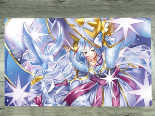 Yugioh แผ่นรองเมาส์เล่นเกม ลายแม่มดคู่ TCG CCG