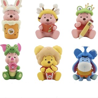 ✨พร้อมส่ง✨ตุ๊กตาฟิกเกอร์ Popcorn Winnie the Pooh Mystery Box Piglet Eeyore ของเล่นสําหรับเด็ก โมเดลของเล่น