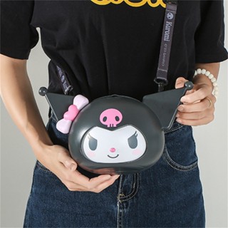 ของแท้ Sanrio Kuromi Popcorn Bucket ขวดน้ําพวงกุญแจญี่ปุ่นน่ารักกระเป๋าสะพายข้าง