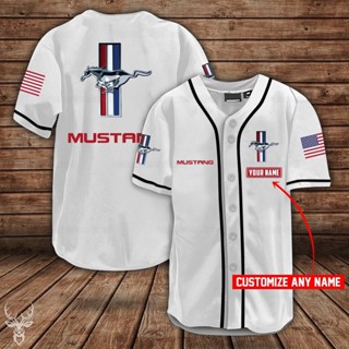 เสื้อกีฬาเบสบอล Ford Mustang สําหรับผู้ชาย