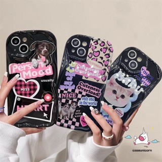 เคสโทรศัพท์มือถือ แบบนิ่ม ลายการ์ตูนสุนัข แมว 3D ขอบโค้ง สําหรับ Realme C53 C55 C11 5i 5s 9i C25 C33 C35 5 6i 7i C31 C30 C20 C15 C21Y C25s C3 C17 C20A C21 C25Y C1 C12 C2 เคส