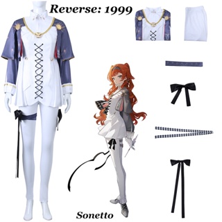 ชุดคอสเพลย์ Game Reverse:1999 Sonetto เหมาะกับปาร์ตี้ฮาโลวีน สําหรับผู้หญิง