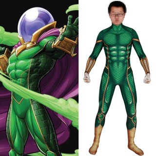 ชุดจั๊มสูท ชุดบอดี้สูท Mysterio Spider-Man Far Home Zentai สําหรับผู้ชาย