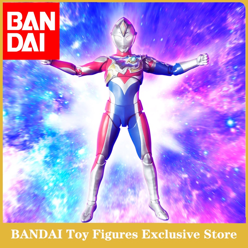 BANDAI SHF Ultraman Decker Kainozoic Era Ultraman Dyna Action Anime Figures สะสมตุ๊กตาของขวัญ