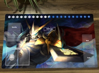 Digimon Duel Playmat CCG DTCG Mat Omegamon TCG แผ่นรองเมาส์ พร้อมแผ่นรองเมาส์