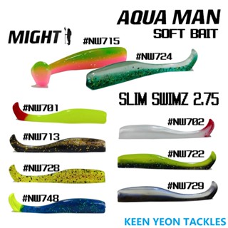 Aqua MAN SLIM SWIMZ 2.75 เหยื่อล่อปลา แบบนิ่ม