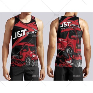 ✨✨เสื้อกีฬาแขนสั้น ผ้าเจอร์ซีย์ J&amp;T Express สําหรับผู้ชาย 2023 Zjy102 น้ําหนักเบา ระบายอากาศได้ดี