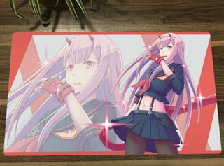 แผ่นรองเมาส์ ลายการ์ตูนอนิเมะ Darling in the Franxx Zero Two TCG CCG สําหรับเล่นเกม